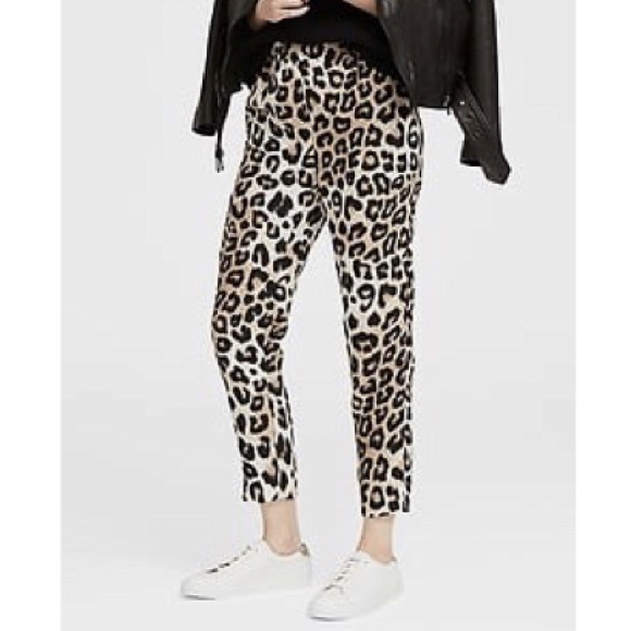 Banana Republic Pants - BANANA REPUBLIC Hayden Fit Leopard Ankle Pant S